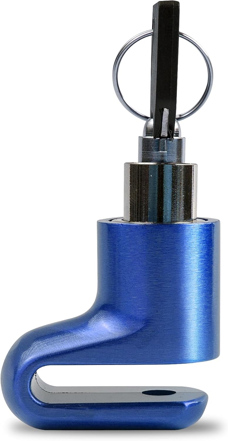 UP Security Disc Brake Lock for Motorcycle Accessories Heavy Duty Bike Bicycle Anti Theft Lock Compact Electric Scooter Ebike Powersports Wheel Hover Disc Locks (Blue) - Image 1